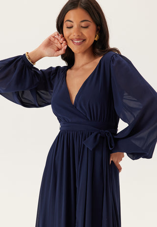 Long Sleeve Chiffon Dress