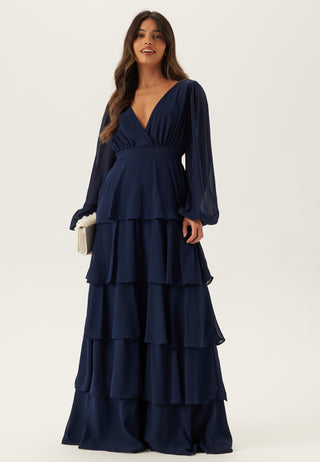 Long Sleeve Tiered Maxi Dress