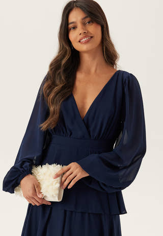 Long Sleeve Tiered Maxi Dress