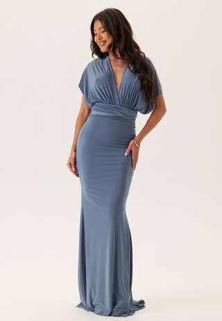 Multi Tie Fishtail Maxi Dress