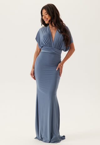 Multi Tie Fishtail Maxi Dress
