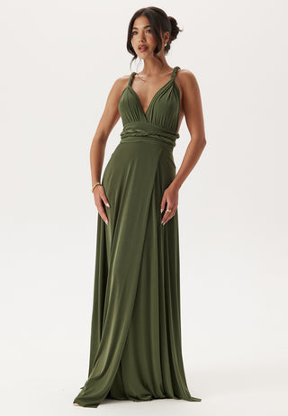 Multi Tie Maxi Dress Split