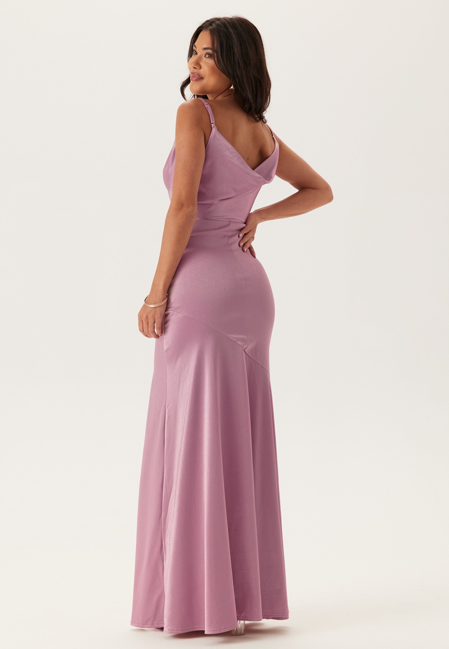 goddiva cowl neck chiffon maxi dress product info and reviews Cowl Neck Chiffon Maxi Dress - Purple