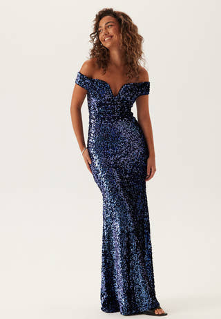 Sequin Velvet Sweetheart Maxi Dress