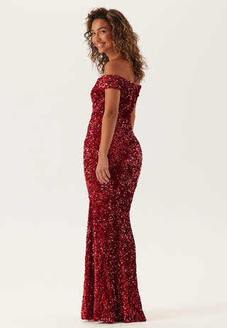 Sequin Velvet Sweetheart Maxi Dress