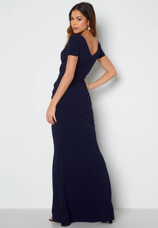 Sweetheart Pleat Maxi Dress