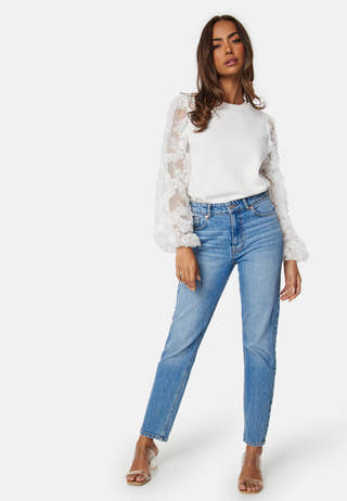 Mesh Sleeve Top