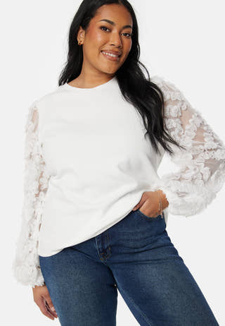 Mesh Sleeve Top