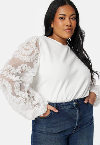 Mesh Sleeve Top