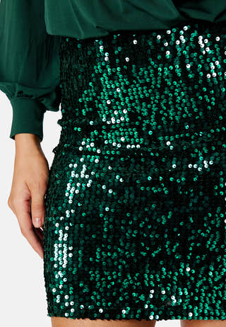 Sequin Skirt Short Dress