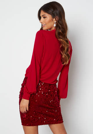 Sequin Skirt Short Dress