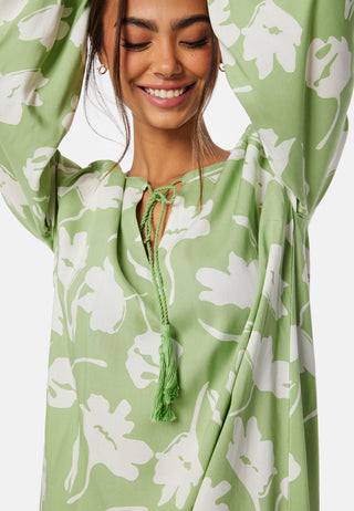 V-neck Raglan Viscose Dress