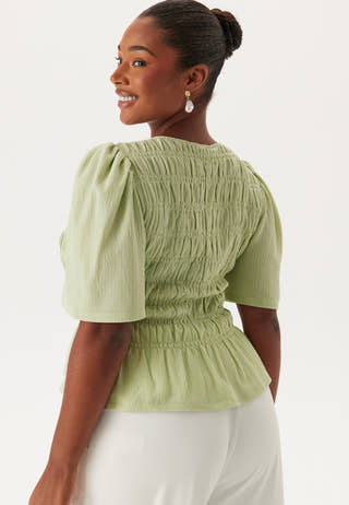 Butterfly Sleeve Smock Top