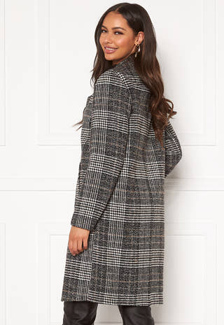 Corinne checked coat
