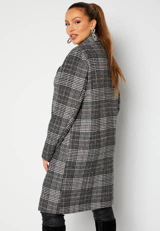 Corinne checked coat