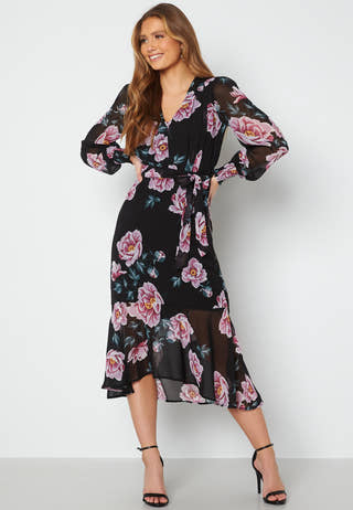 Danessa midi Puff Sleeve Dress