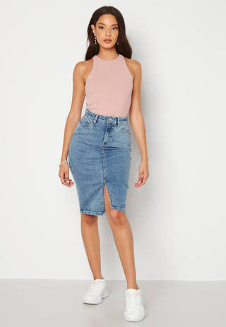 Elina midi denim skirt
