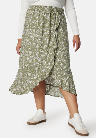 Front Wrap Viscose Skirt