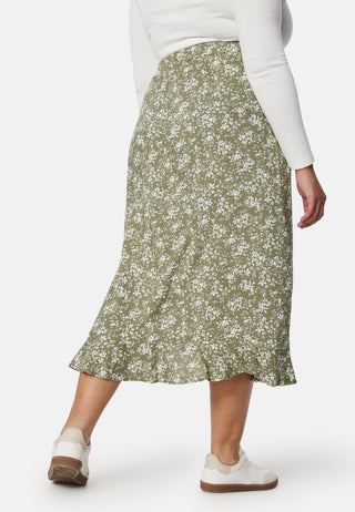 Front Wrap Viscose Skirt