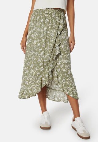 Front Wrap Viscose Skirt