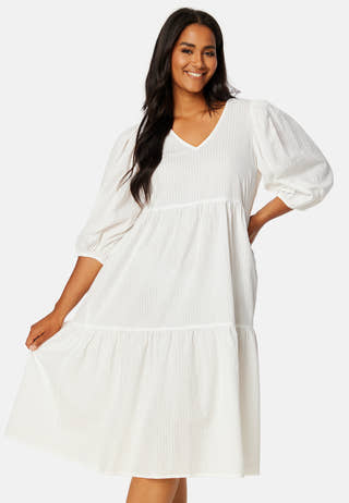 Balloon Sleeve Cotton Dress