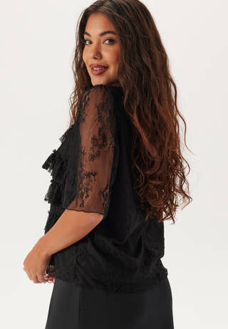 Frill Detail Wide Sleeve Blouse