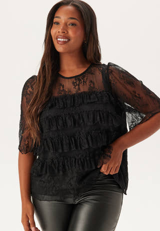 Frill Detail Wide Sleeve Blouse