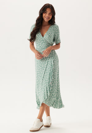 Frill S/S Wrap Dress