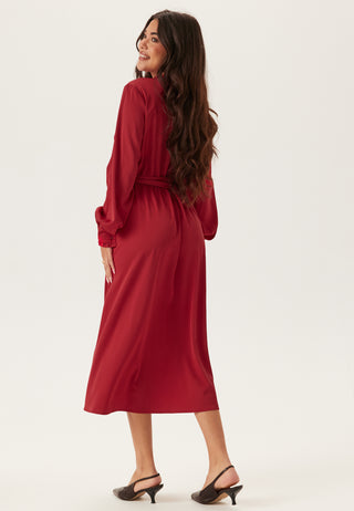 Frill Wrap Dress