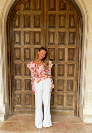 High Waist Wide Suit Pants