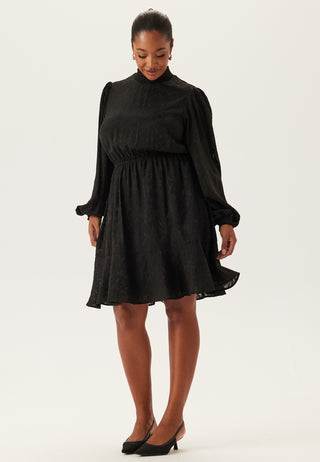 Jacquard Flounce Dress