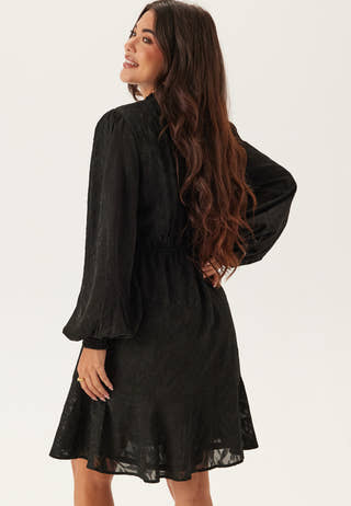 Jacquard Flounce Dress