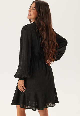 Jacquard Flounce Dress