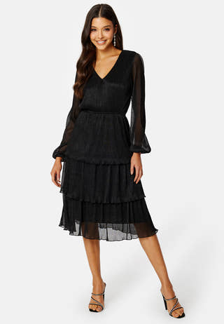 Jassie Pleated Sparkling Dress