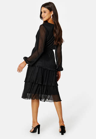 Jassie Pleated Sparkling Dress