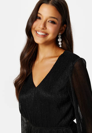 Jassie Pleated Sparkling Dress