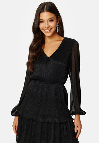 Jassie Pleated Sparkling Dress