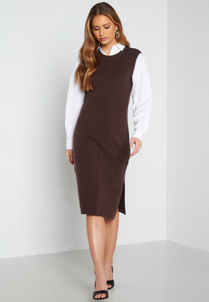 Jolene fine knitted vest dress