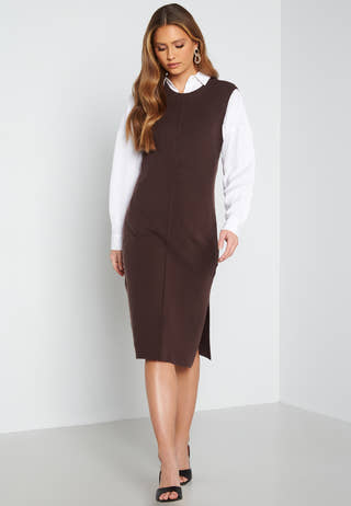 Jolene fine knitted vest dress
