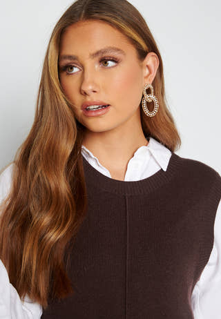 Jolene fine knitted vest dress