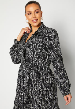 Laura puff sleeve dress