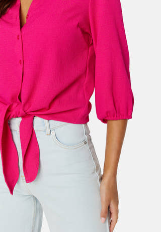 Linn ss knot blouse