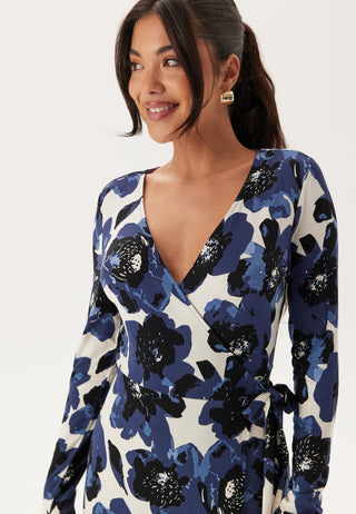 Long Sleeve Wrap Dress