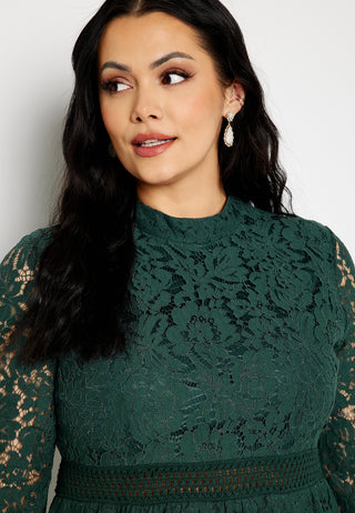 High Neck Lace Dress