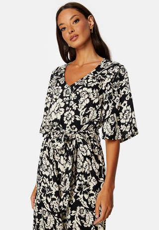 Mollie butterfly sleeve jumpsuit