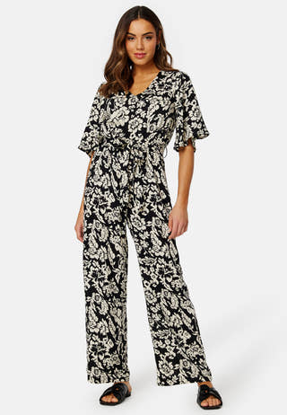 Mollie butterfly sleeve jumpsuit