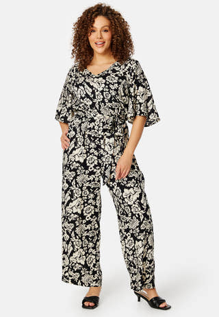 Mollie butterfly sleeve jumpsuit