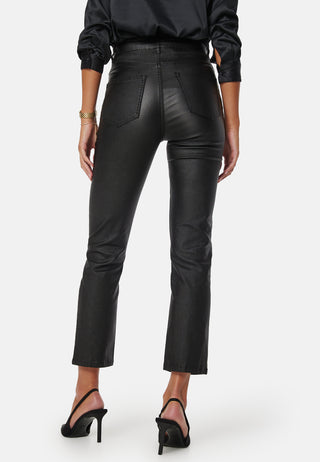 Straight Leg Coated Jeans