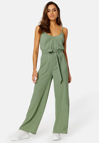 Wide Leg Strap Jumpsuit