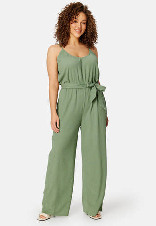 Wide Leg Strap Jumpsuit